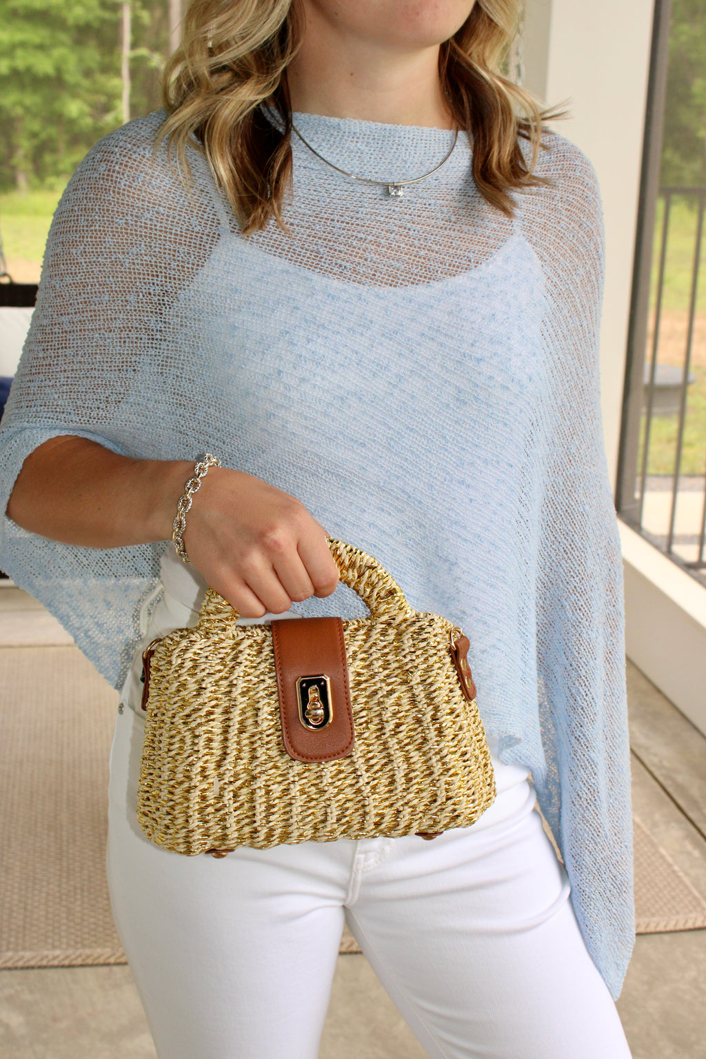 Woven Crossbody Purse