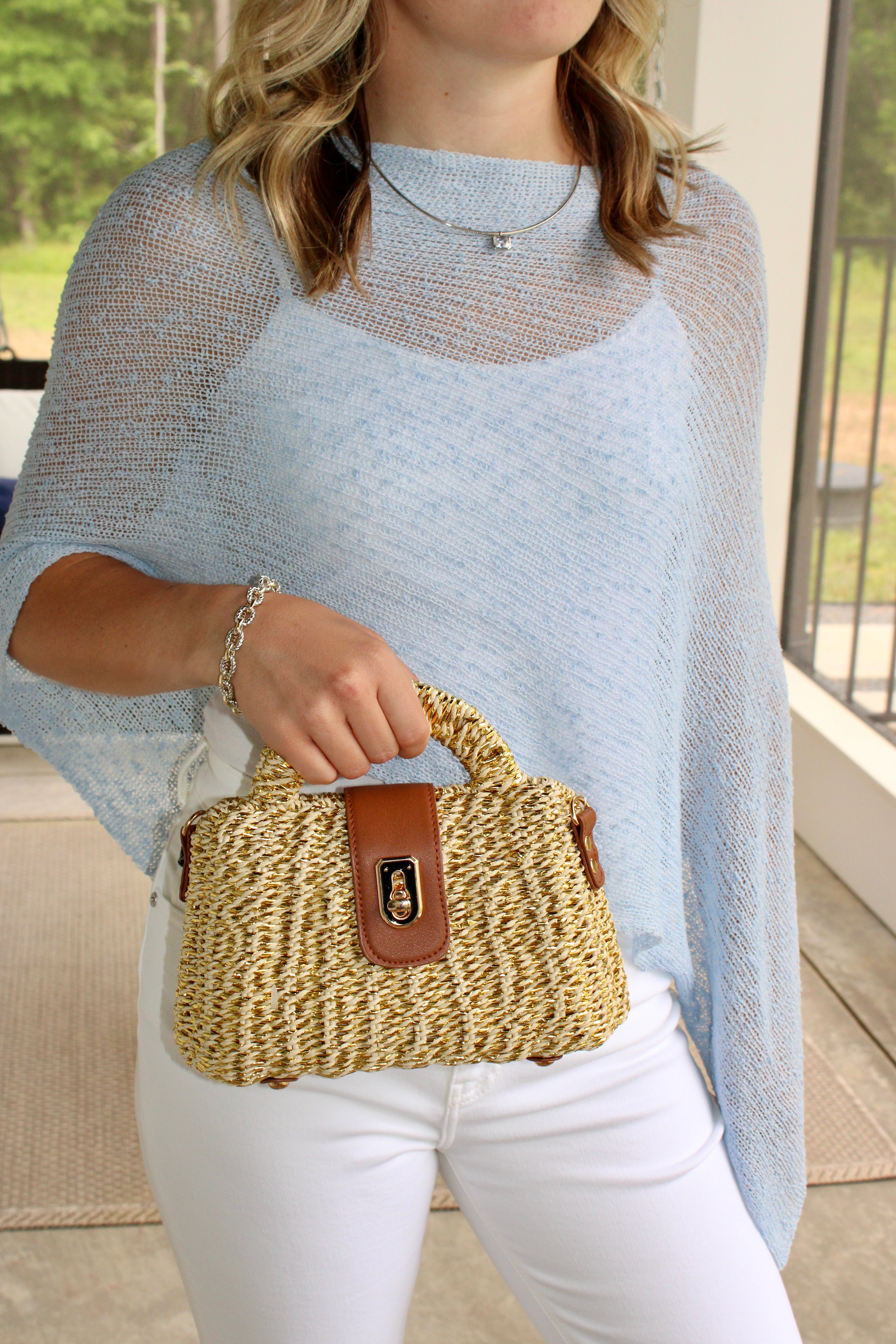 Woven Crossbody Purse