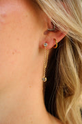Rinestone Double Dangle Earrings