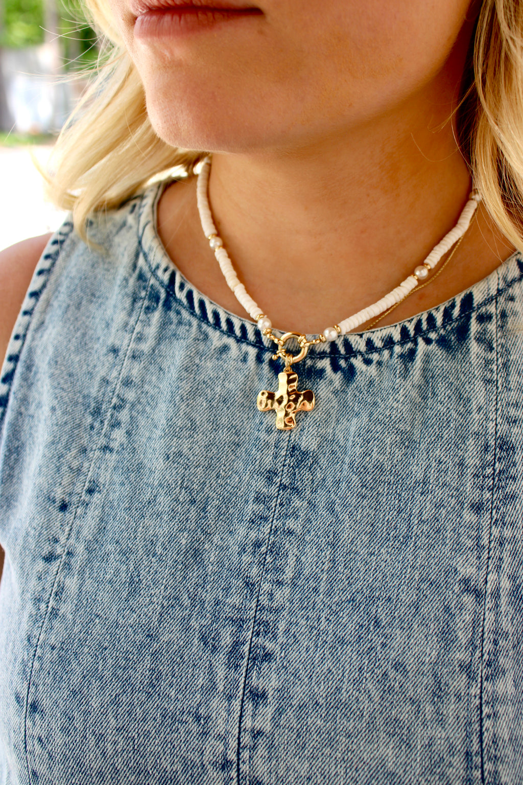Louise Cross Necklace