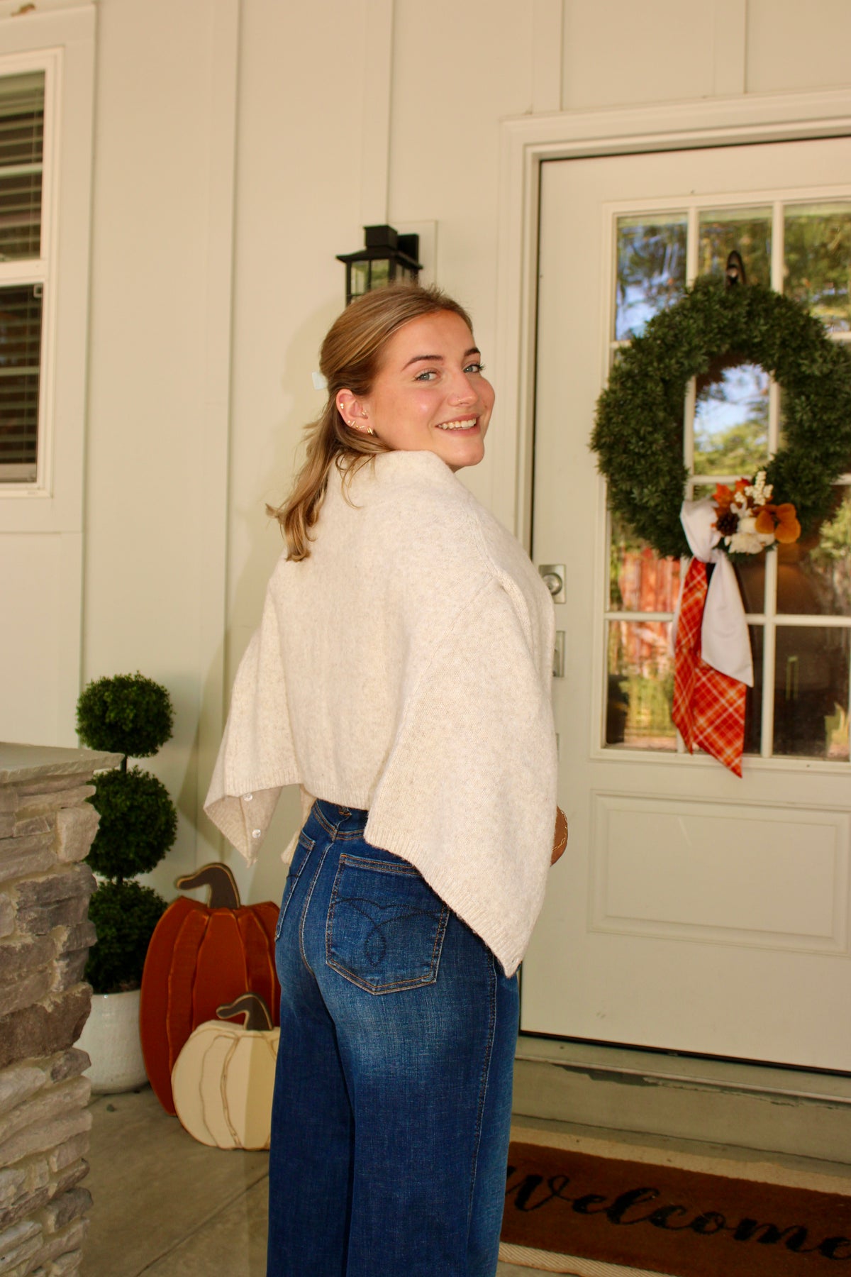 Freedom Knit Cardigan: Oatmeal