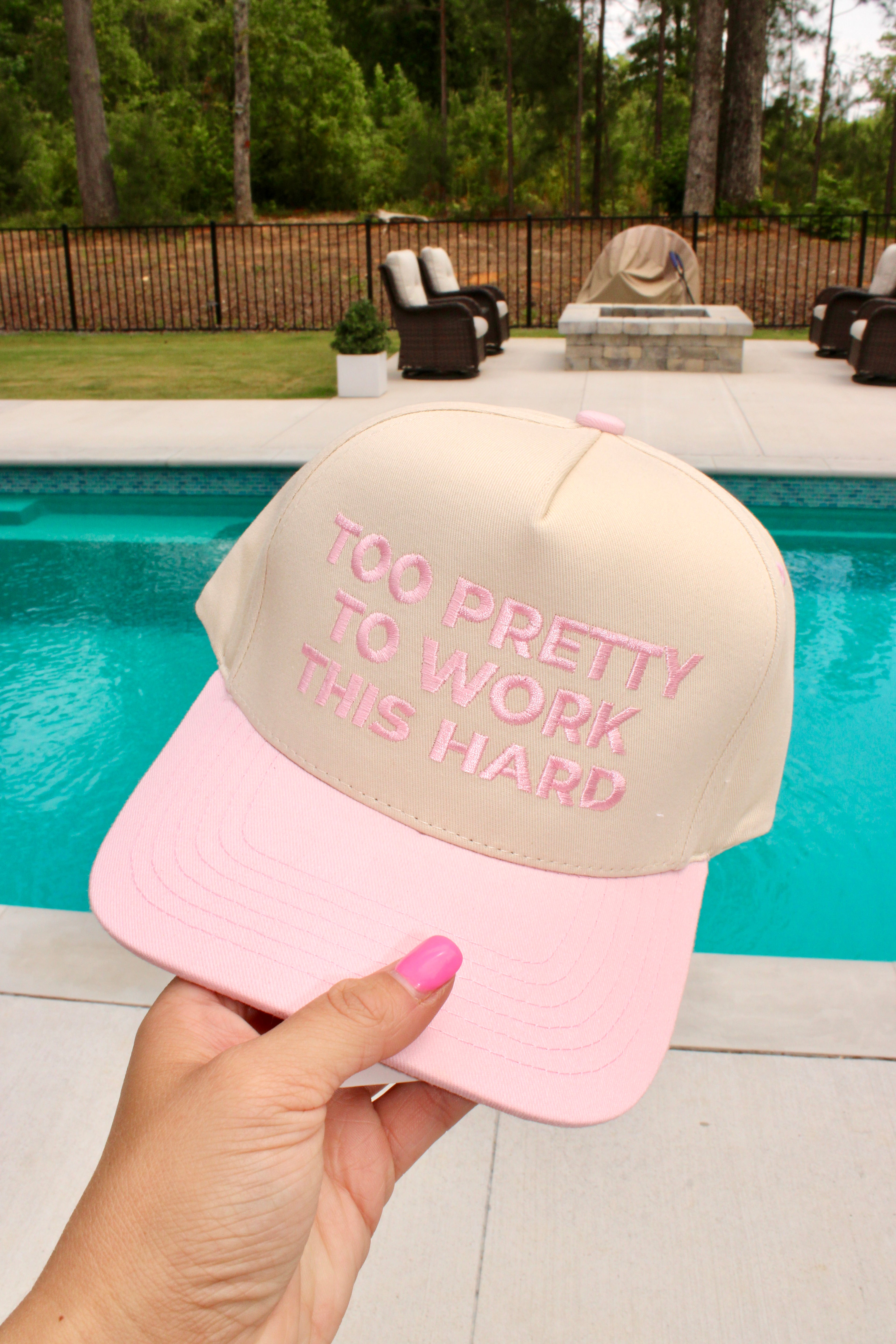 Too Pretty To Work Baseball Cap