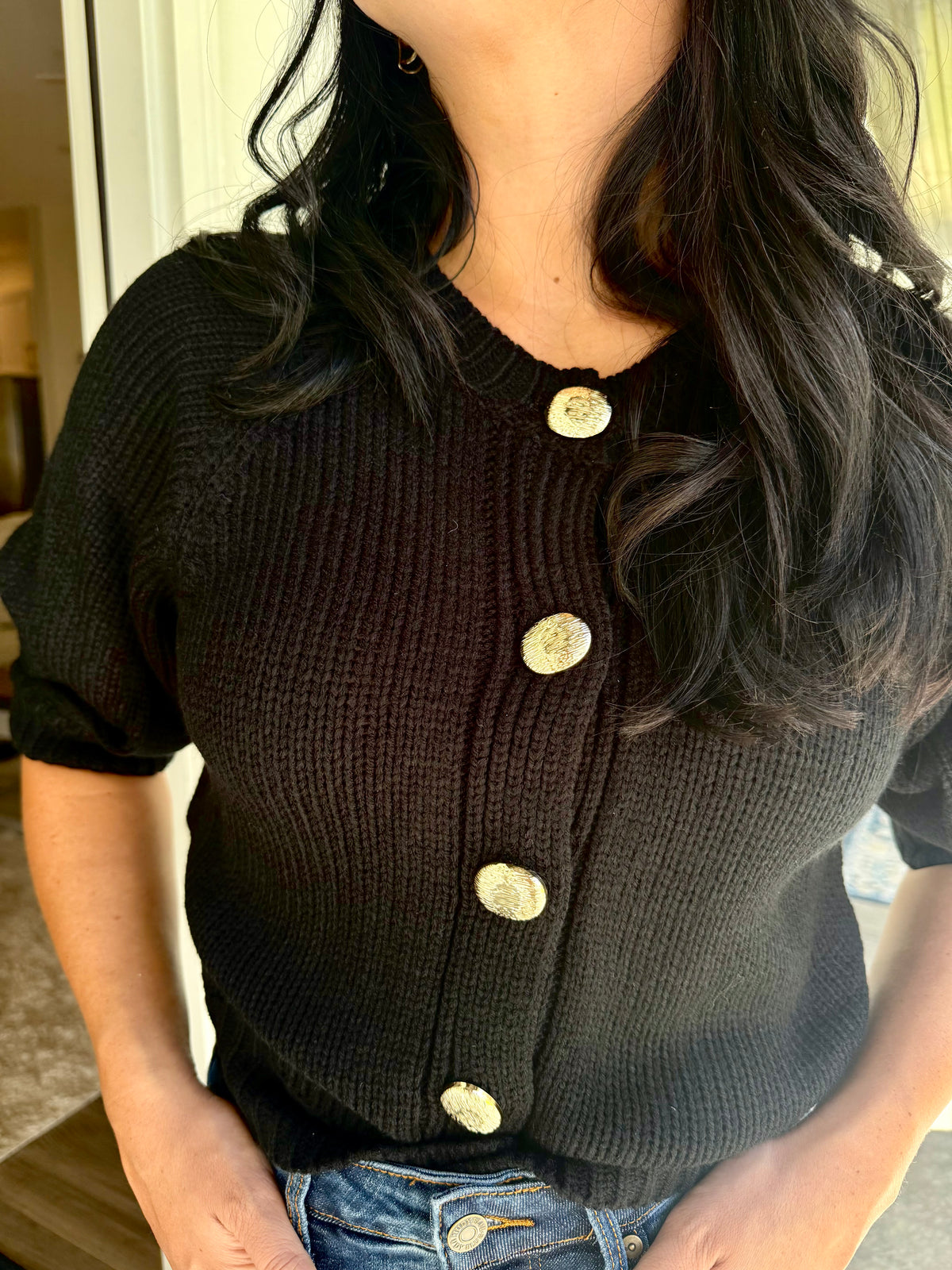 Julie Puff Sleeve Sweater