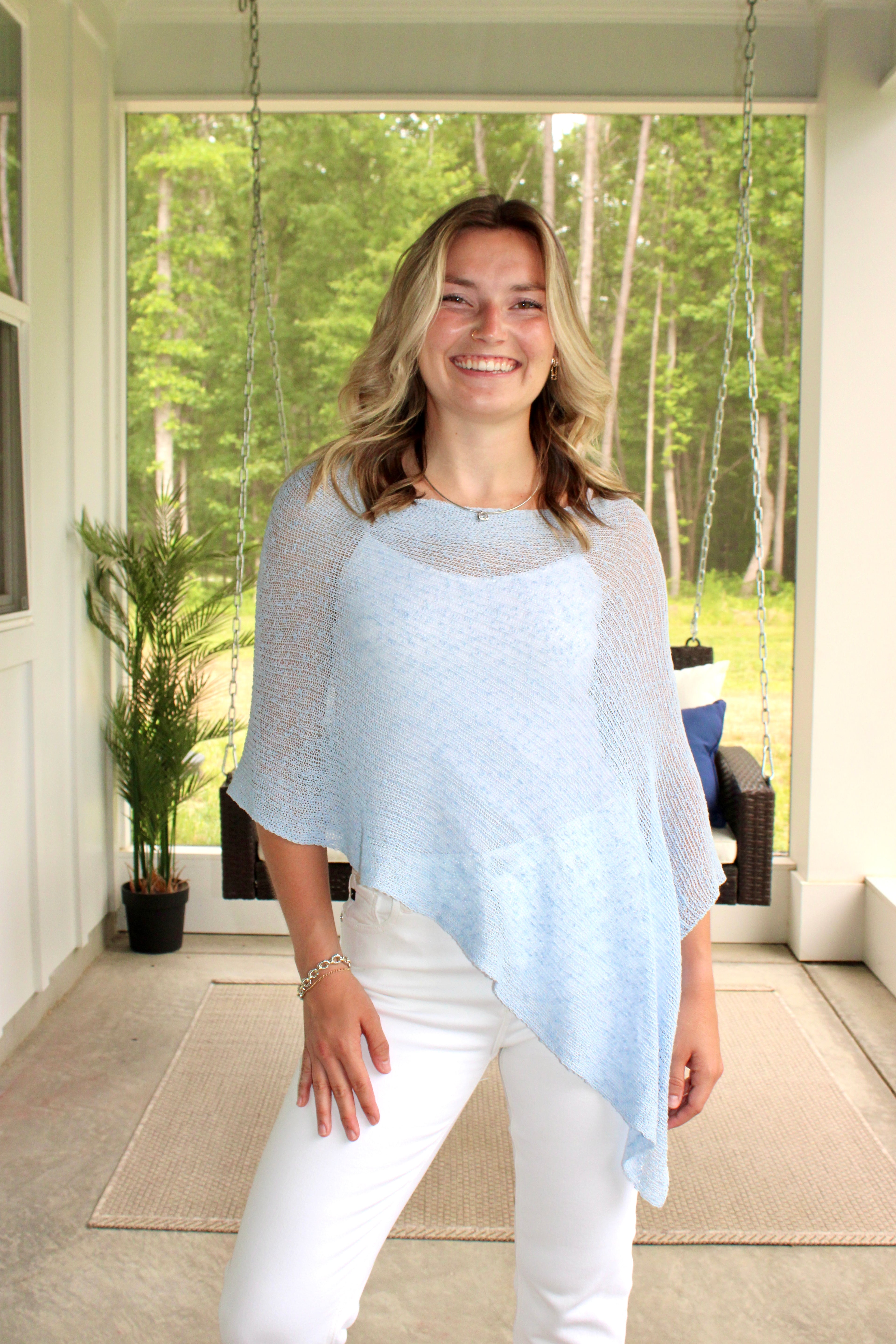Kure Poncho: Blue