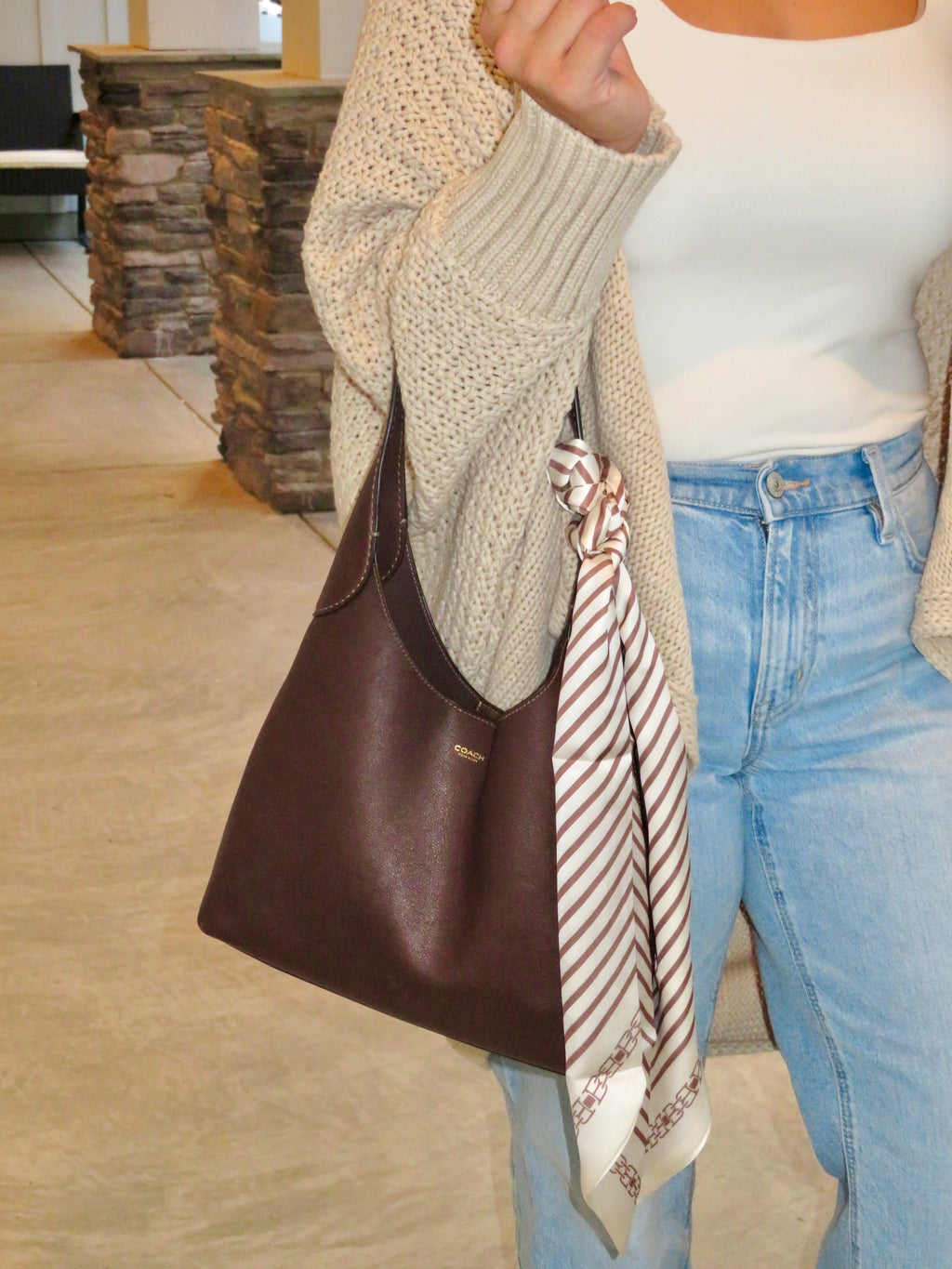Cream Bandana Scarf