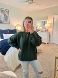 Nikki Pullover: Dark Green