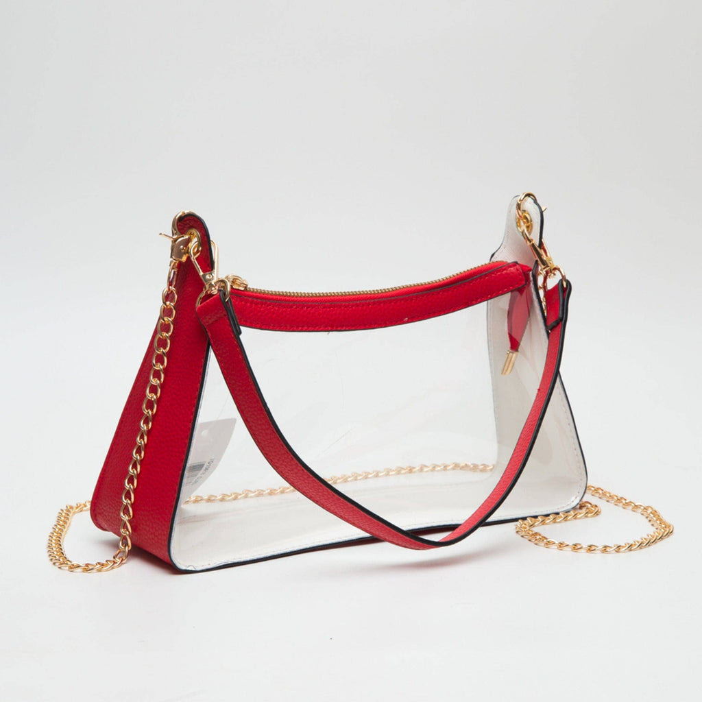 Charm Clear Bag: Red