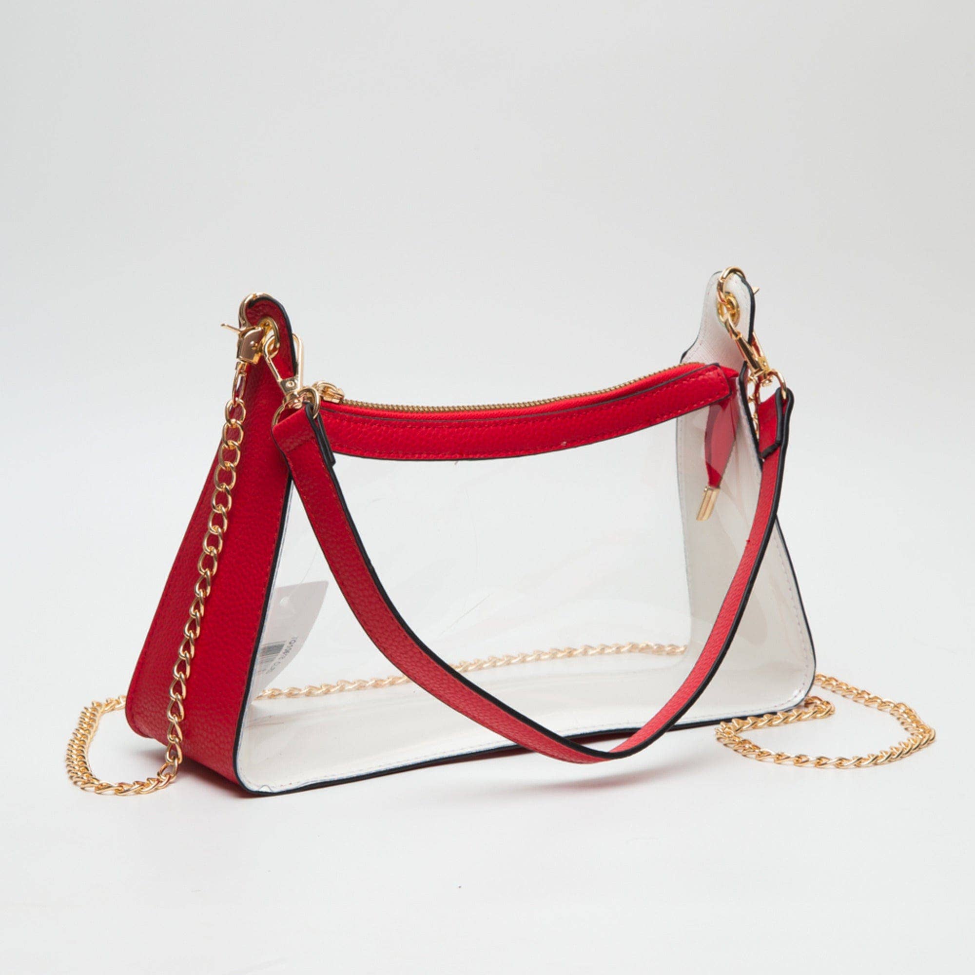 Charm Clear Bag: Red