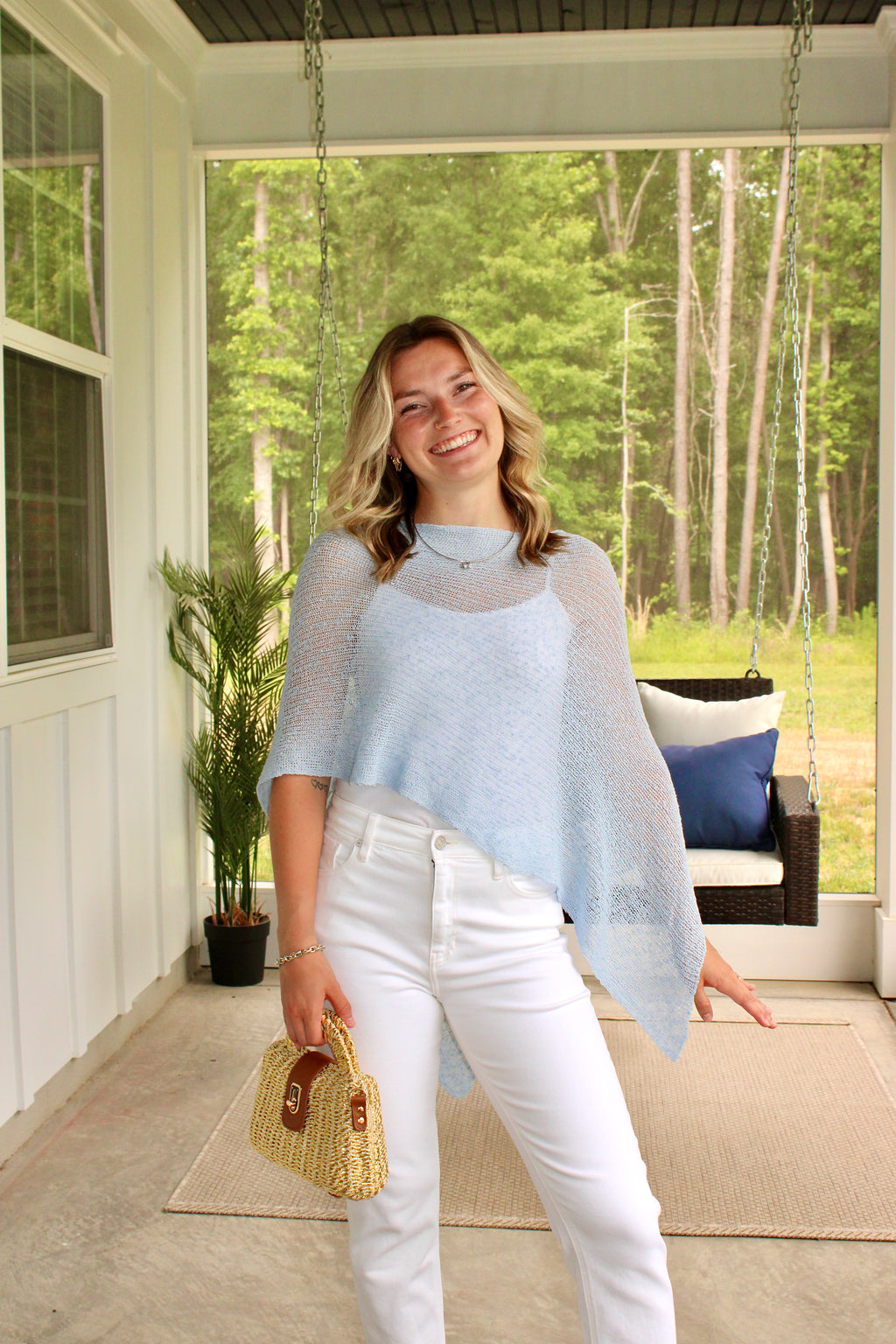 Kure Poncho: Blue