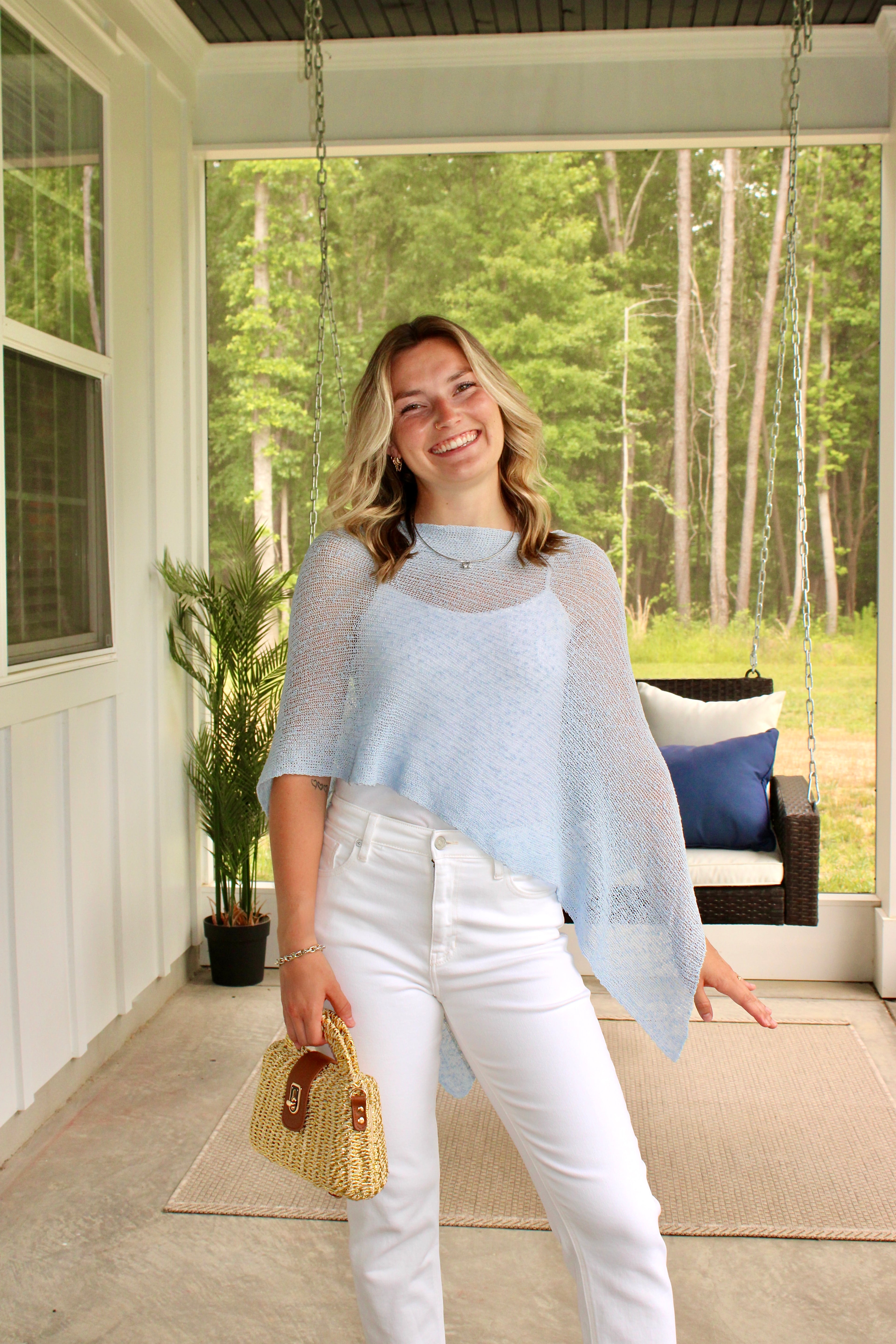 Kure Poncho: Blue
