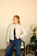 Freedom Knit Cardigan: Heather Grey