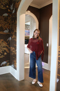 Kure Poncho: Burgundy