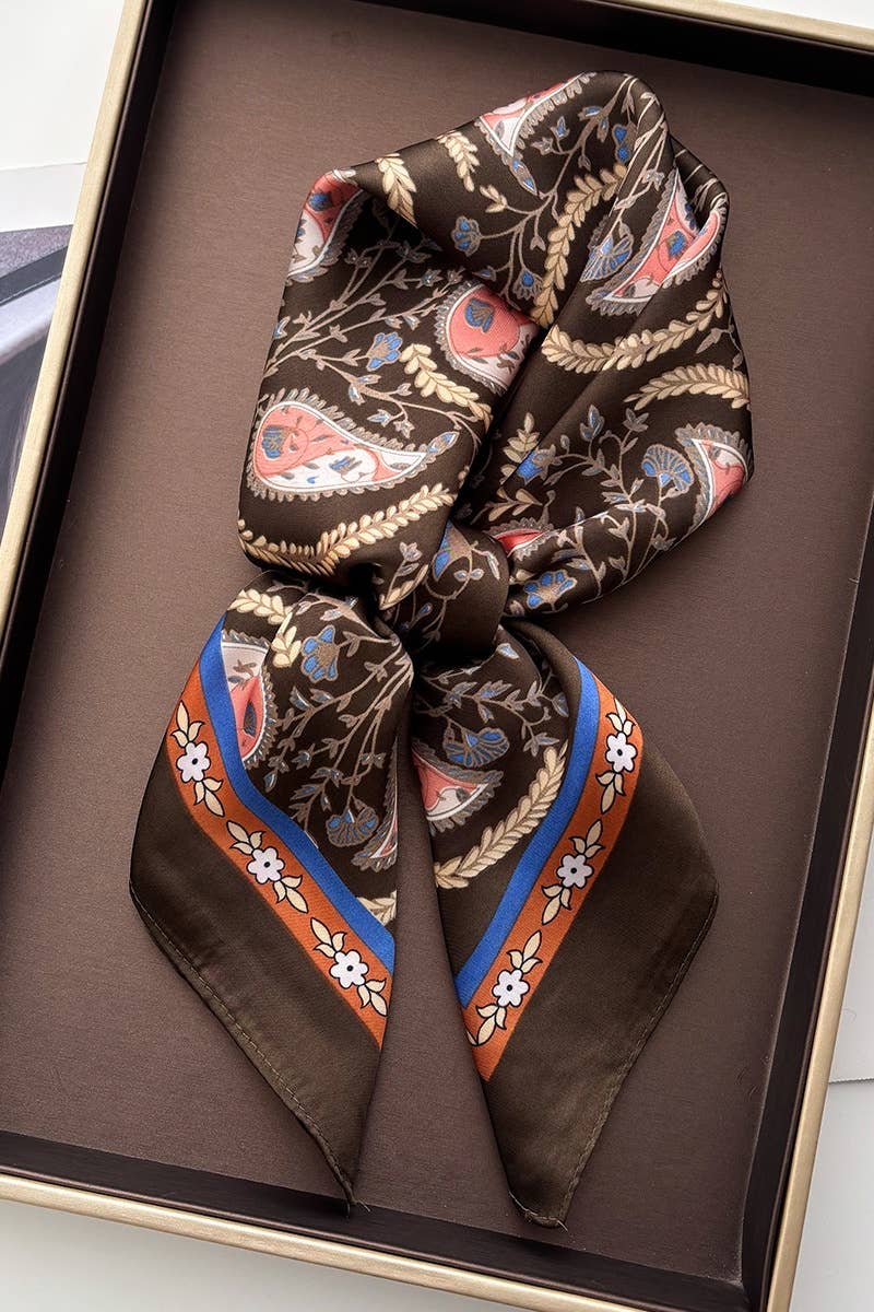 Brown Bandana Scarf