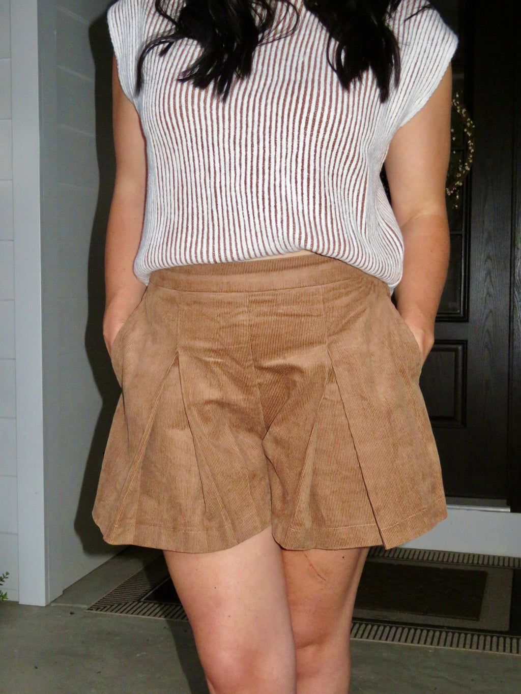 Pumpkin Patch Pleated Shorts