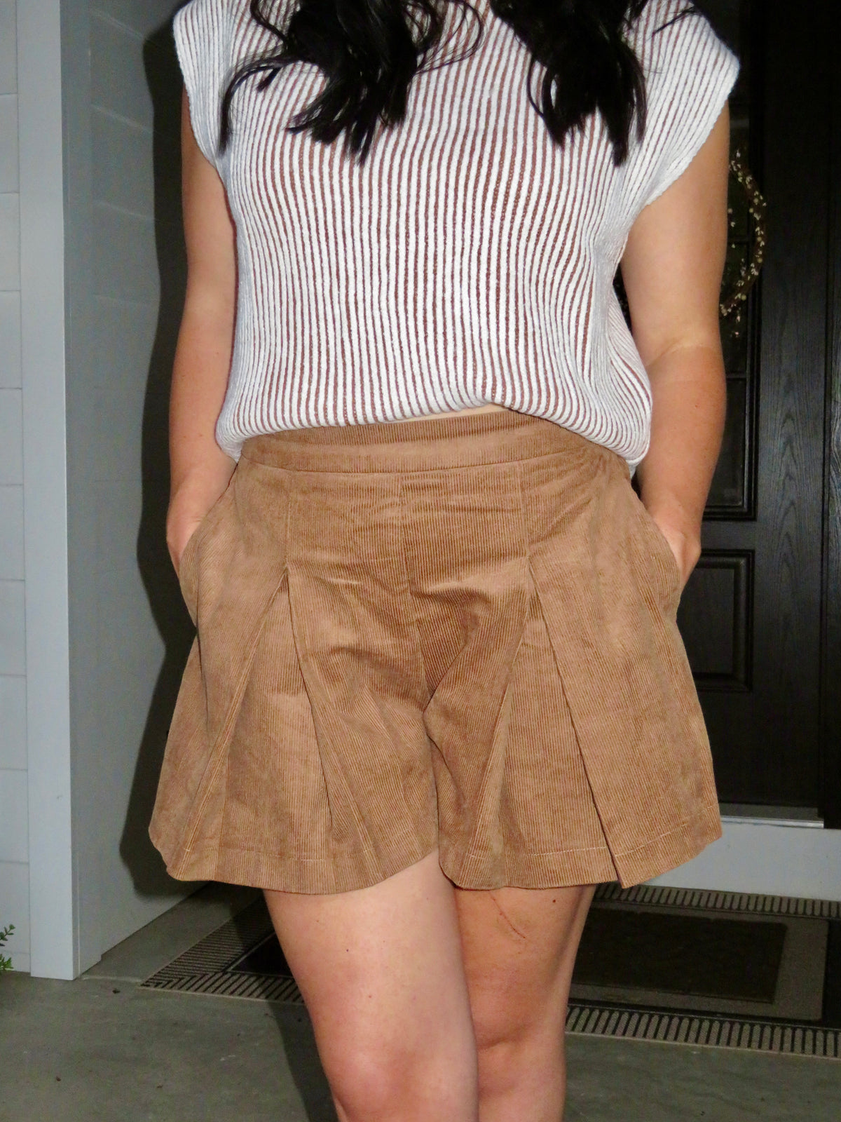 Pumpkin Patch Pleated Shorts