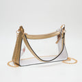 Charm Clear Bag: Gold