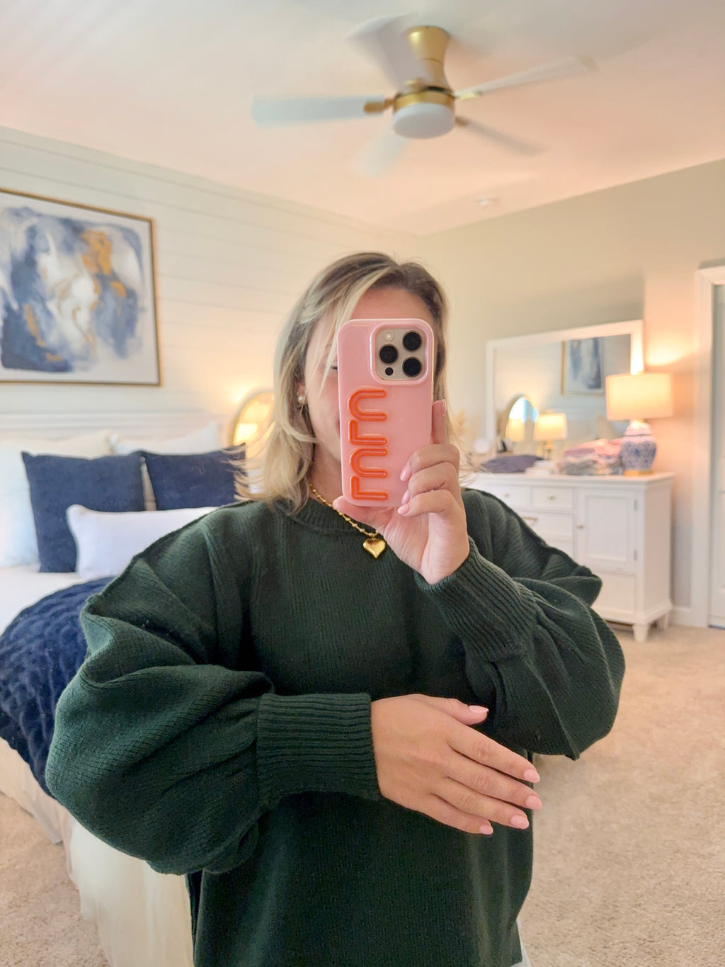 Nikki Pullover: Dark Green