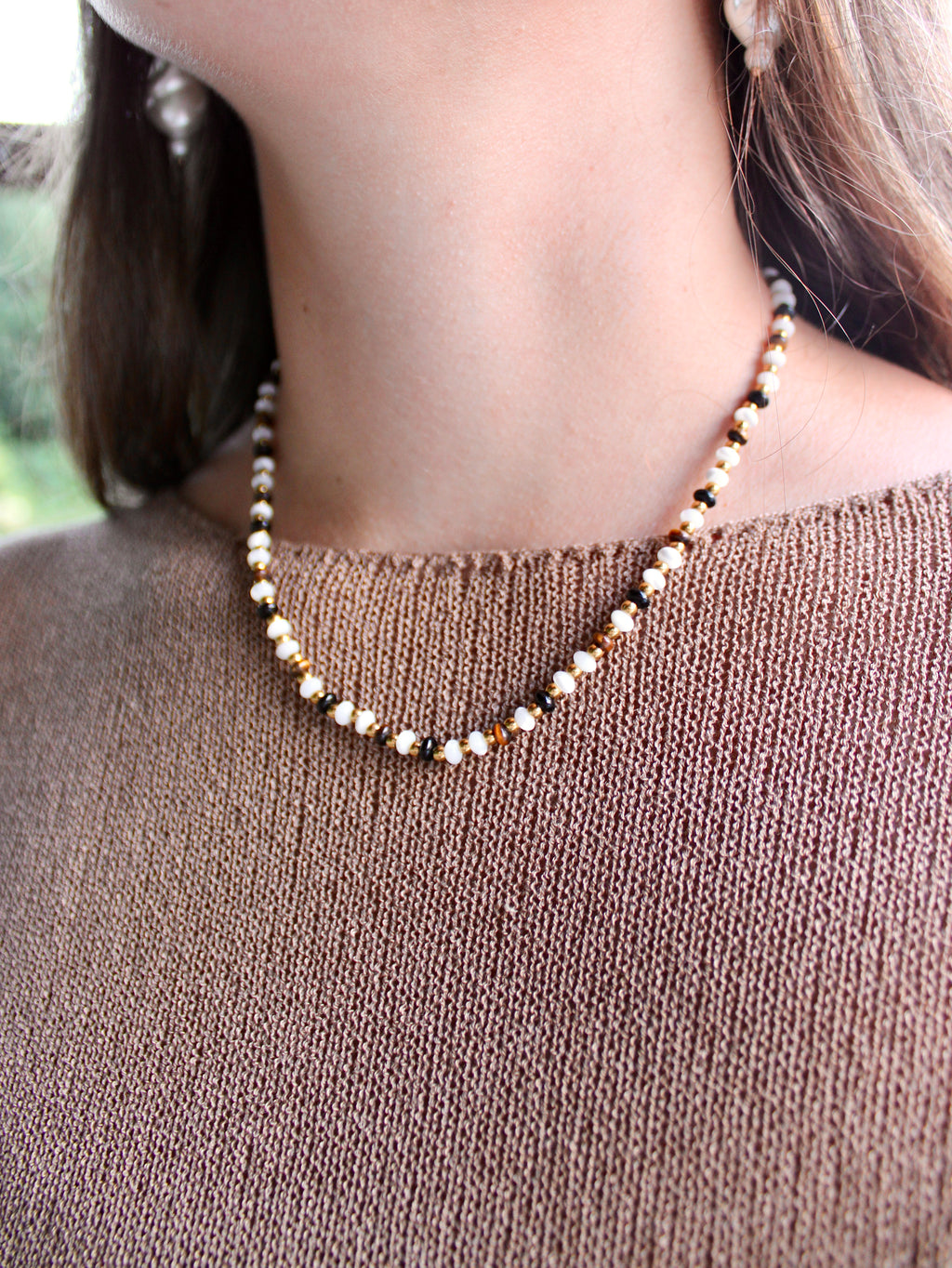 Tortoise Beaded Necklace