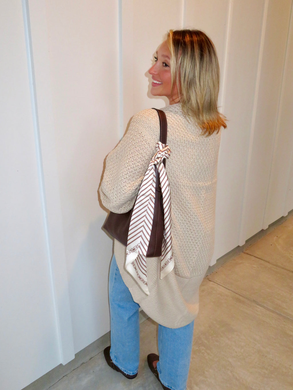Cream Bandana Scarf