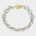 Two Tone Magnetic Bracelet