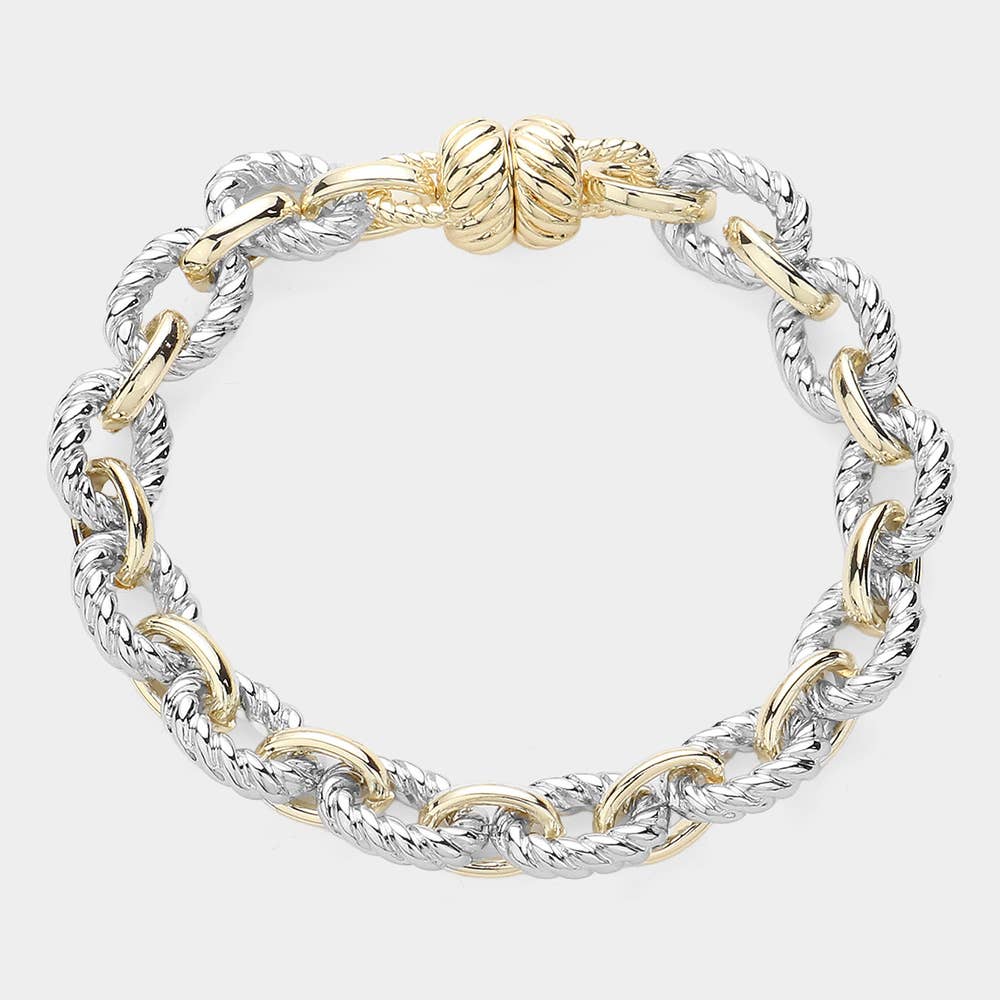 Two Tone Magnetic Bracelet