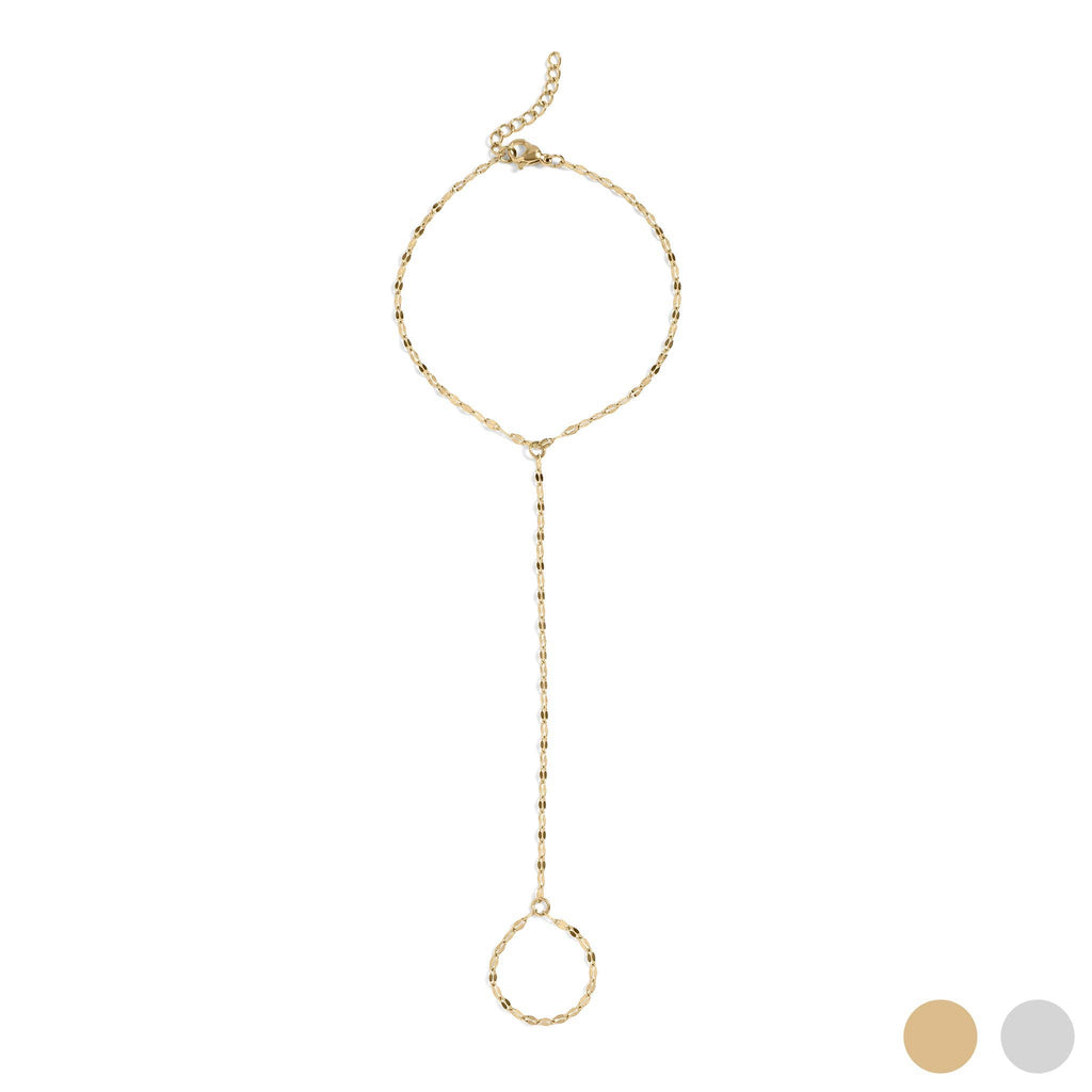 Charming Hand Chain: Gold