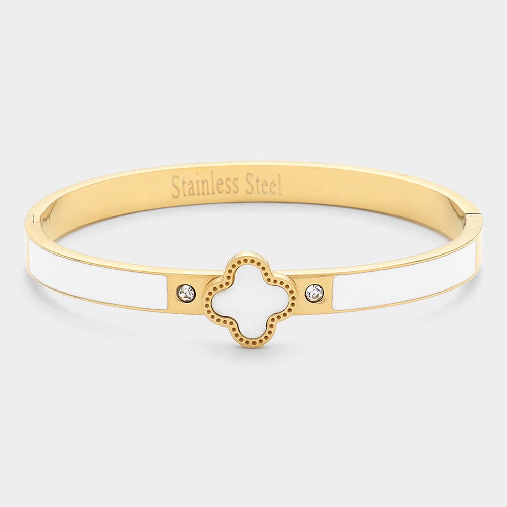 Curved Clover Bracelet