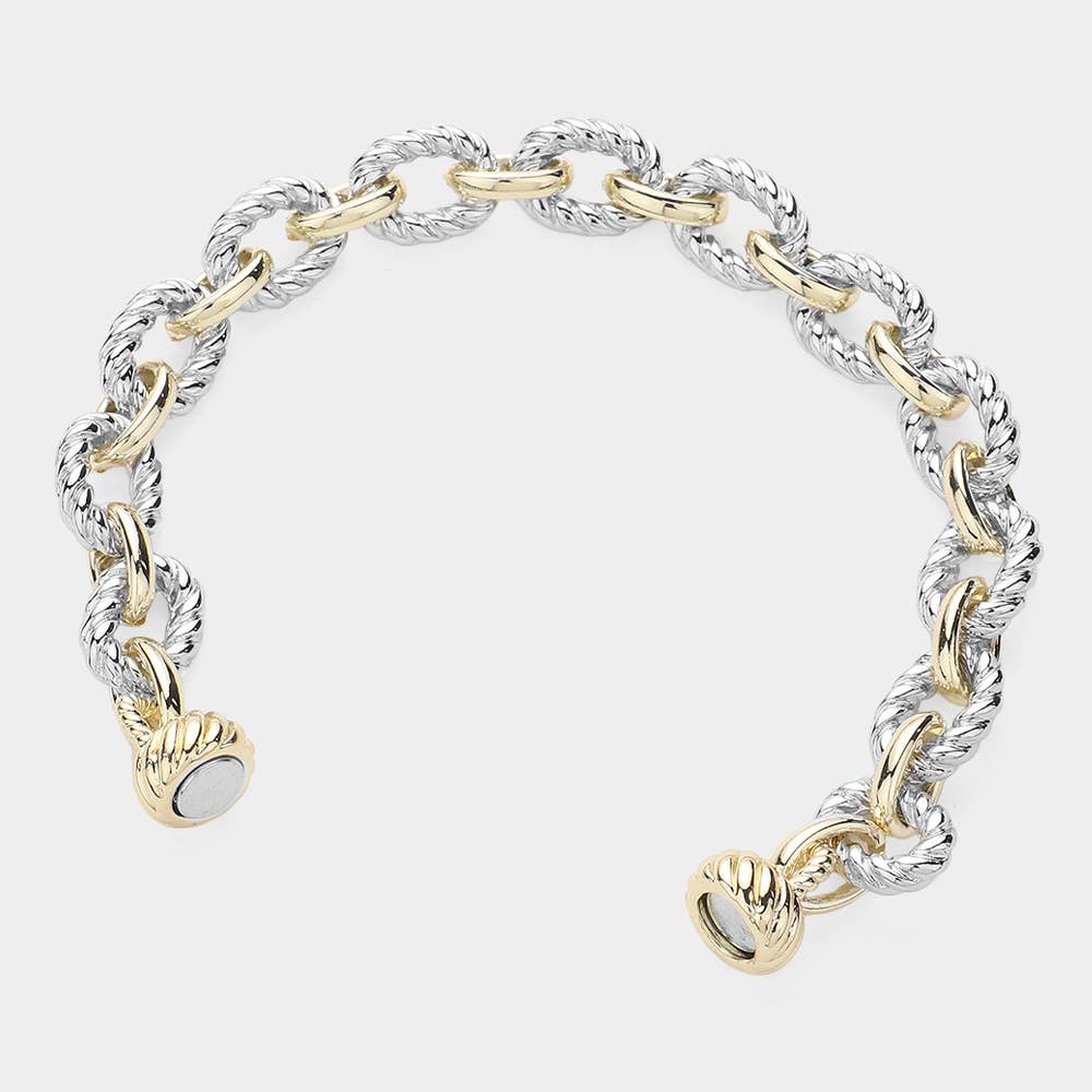 Two Tone Magnetic Bracelet