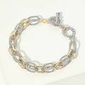 Two Tone Toggle Bracelet